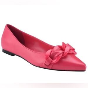 Calvin Klein Pointy Toe Ballet Flats Women’s 7 Slip On Shoes Dark Pink Dressy